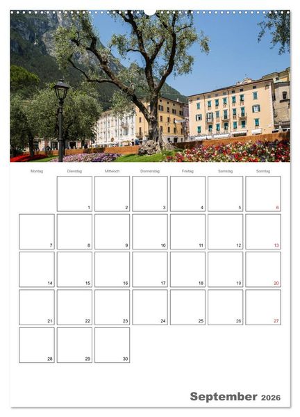 Produktbild: GARDASEE Terminplaner (hochwertiger Premium Wandkalender 2026 DIN A2 hoch), Kunstdruck in Hochglanz