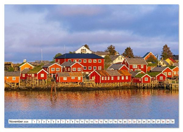 Produktbild: Lofoten - Norwegische Trauminseln (Wandkalender 2026 DIN A2 quer), CALVENDO Monatskalender