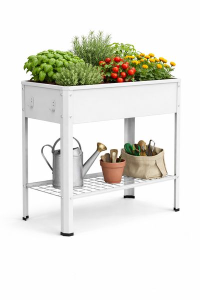 Produktbild: Metall Beet Pflanzkasten Hochbeet 80x35 Balora XL