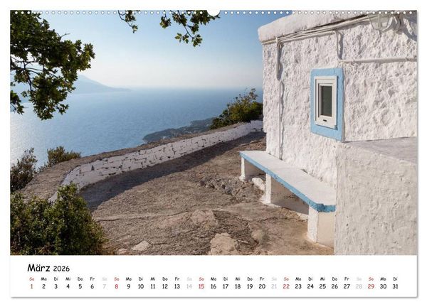 Produktbild: Samos - Griechenlands gr&uuml;ne Insel (Wandkalender 2026 DIN A2 quer), CALVENDO Monatskalender