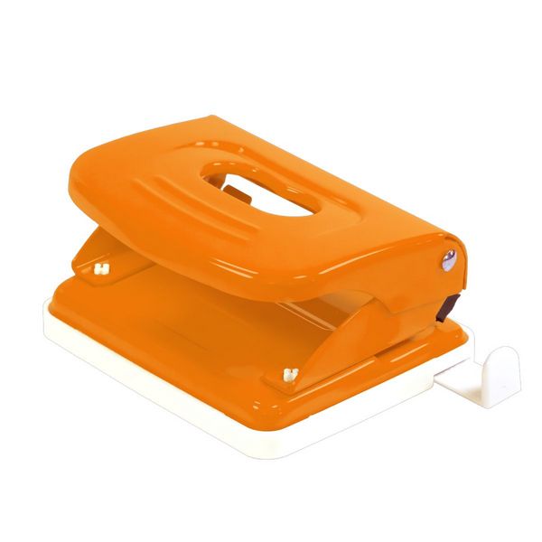Produktbild: Idena Locher Metall bis 20 Blatt orange Kartonetui
