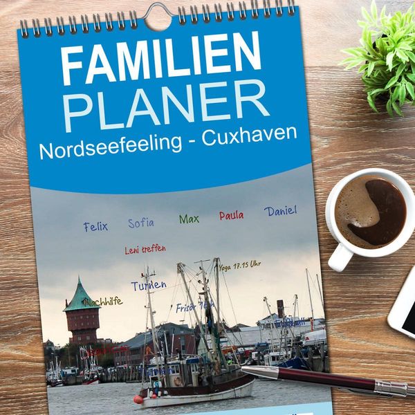 Produktbild: Familienplaner 2026 - Nordseefeeling - Cuxhaven mit 5 Spalten (Wandkalender, 21 x 45 cm) CALVENDO