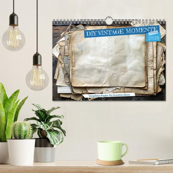 Produktbild: DIY Vintage Momente (Wandkalender 2026 DIN A4 quer), CALVENDO Monatskalender