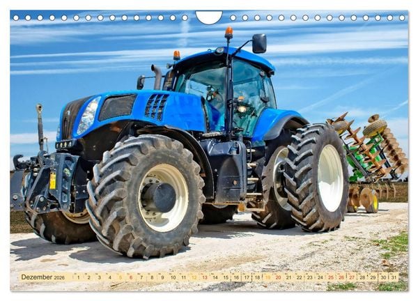 Produktbild: Traktoren - Giganten in der Landwirtschaft (Wandkalender 2026 DIN A4 quer), CALVENDO Monatskalender