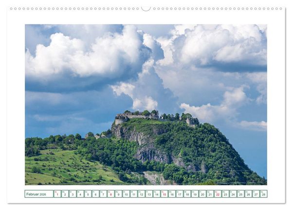 Produktbild: Festungsruine Hohentwiel im sch&ouml;nen Hegau (Wandkalender 2026 DIN A2 quer), CALVENDO Monatskalender