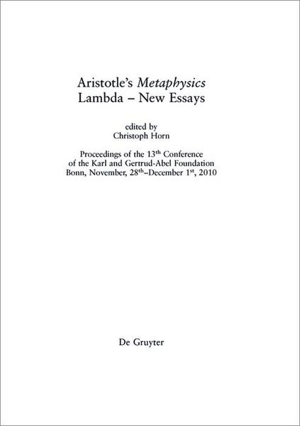 Produktbild: Aristotle's "Metaphysics" Lambda - New Essays