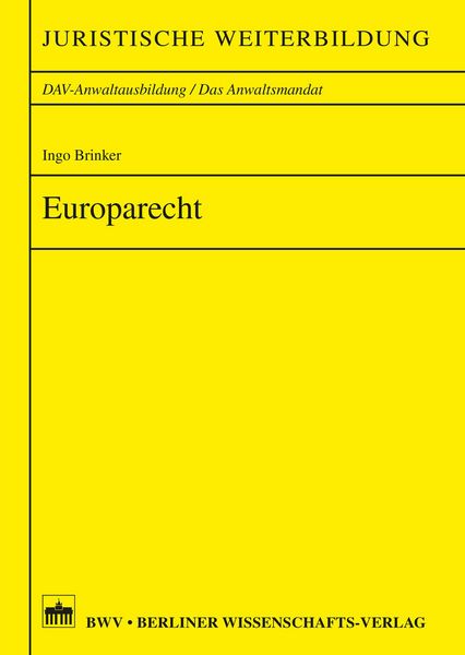 Produktbild: Europarecht