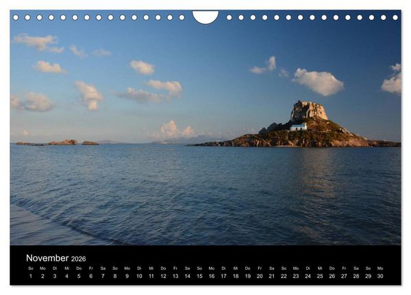 Produktbild: Dodekanes - Impressionen aus Kos, Kalymnos und Nisyros (Wandkalender 2026 DIN A4 quer), CALVENDO Monatskalender