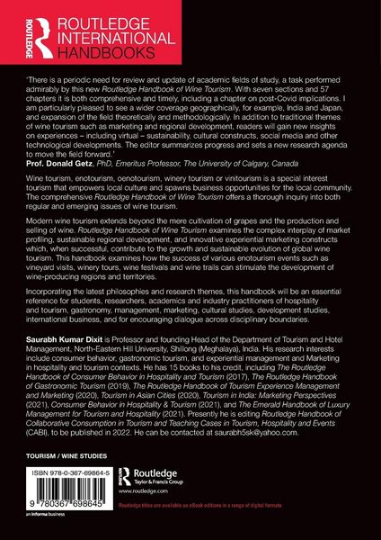 Produktbild: Routledge Handbook of Wine Tourism