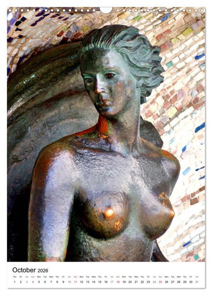 Produktbild: Baltic Beauties - Erotic sculptures on the Baltic coast (Wall Calendar 2026 DIN A3 portrait), CALVENDO 12 Month Wall Calendar