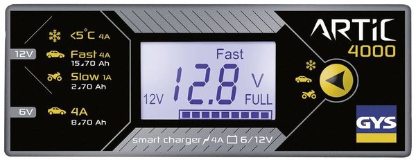 Produktbild: GYS Artic 4000 029583 Automatikladeger&auml;t 6 V, 12V 4A