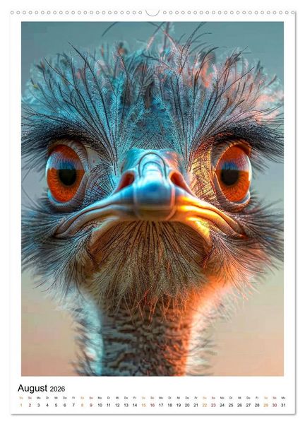 Produktbild: Afrikas Tierwelt - imposante K&ouml;pfe (hochwertiger Premium Wandkalender 2026 DIN A2 hoch), Kunstdruck in Hochglanz