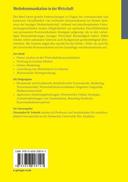 Produktbild: Werbekommunikation in der Wirtschaft