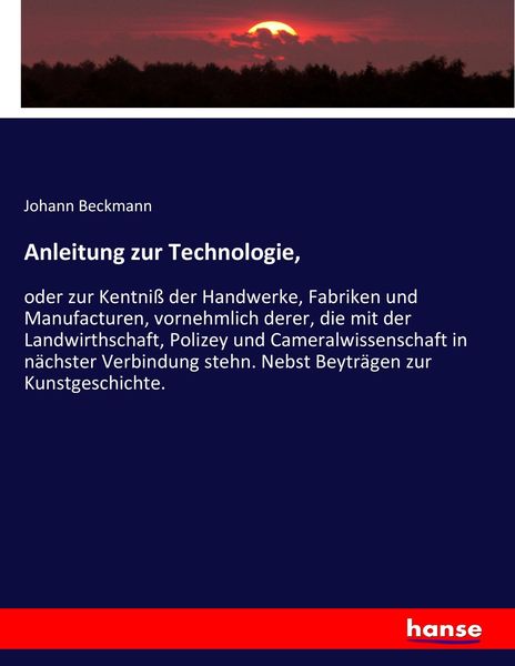 Produktbild: Anleitung zur Technologie,