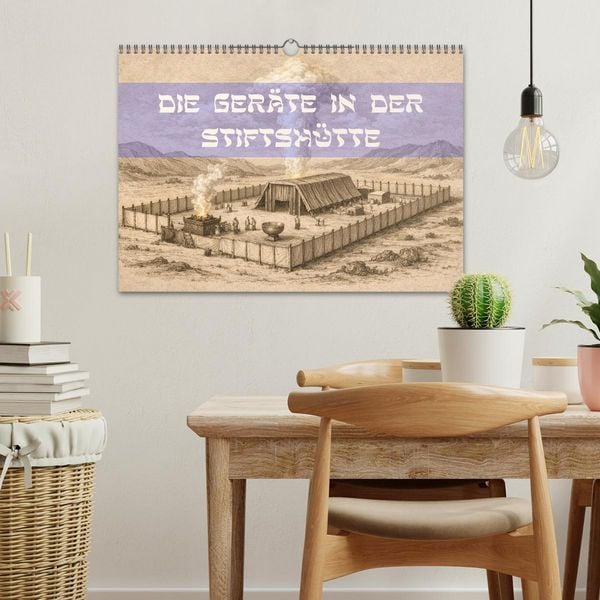 Produktbild: Die Ger&auml;te in der Stiftsh&uuml;tte - Bilder und hebr&auml;ische Begriffe (Wandkalender 2027 DIN A3 quer), CALVENDO Monatskalender