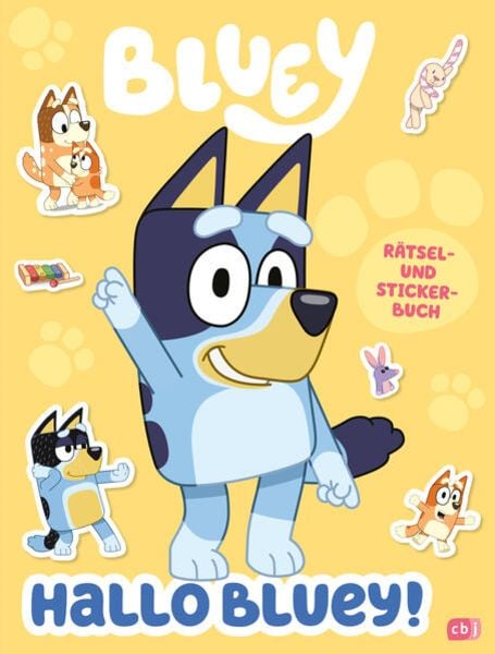 Hallo BLUEY! - Ein lustiges Rätsel- und Stickerbuch, Gebundene Ausgabe von , CBJ, 9783570181928