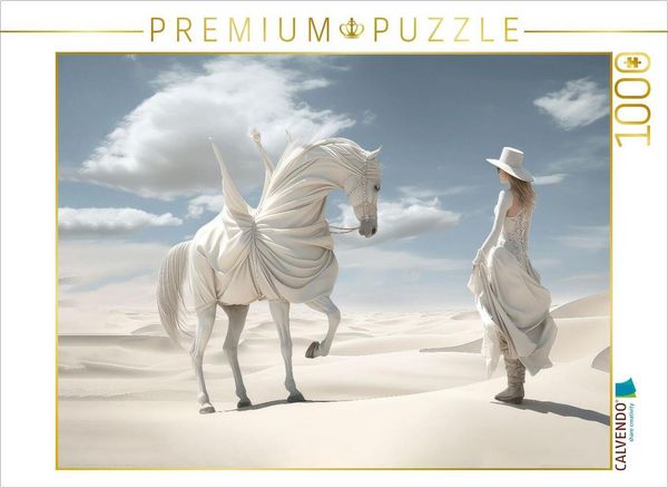 Produktbild: CALVENDO Puzzle Surrealismus trifft Pferdefans | 1000 Teile Lege-Gr&ouml;&szlig;e 64x48cm Foto-Puzzle f&uuml;r gl&uuml;ckliche Stunden