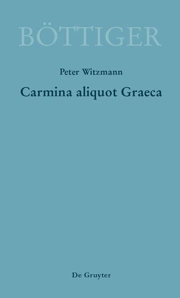 Produktbild: Carmina aliquot Graeca