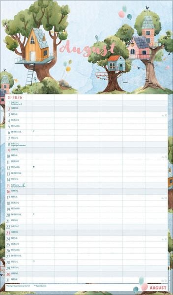Produktbild: Familienplaner Aquarell 2026
