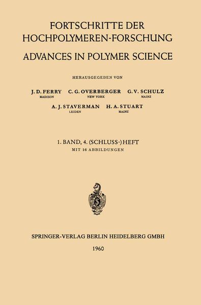 Produktbild: Fortschritte der Hochpolymeren-Forschung / Advances in Polymer Science