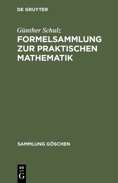 Produktbild: Formelsammlung zur praktischen Mathematik