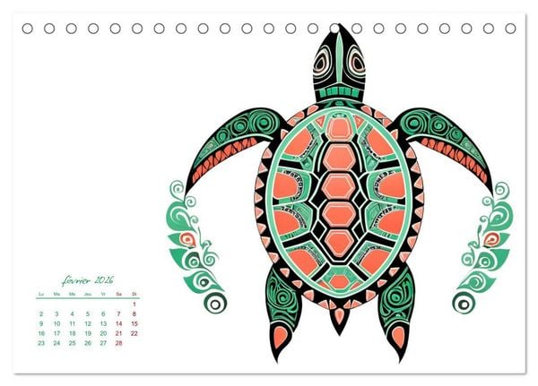 Produktbild: Passion Tribale (Calendrier de bureau 2026 DIN A5 vertical), CALVENDO calendrier mensuel