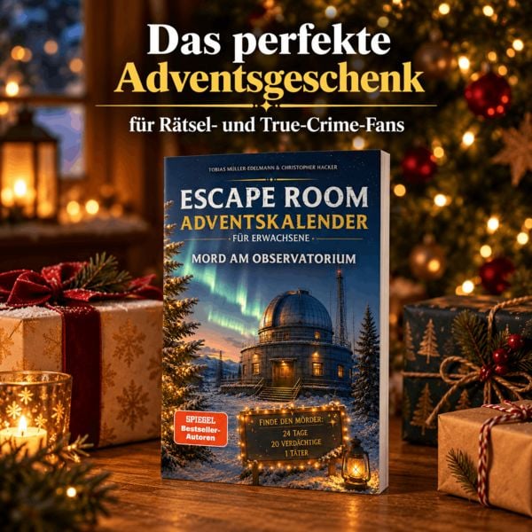 Produktbild: Escape Room Adventskalender f&uuml;r Erwachsene: Mord am Observatorium