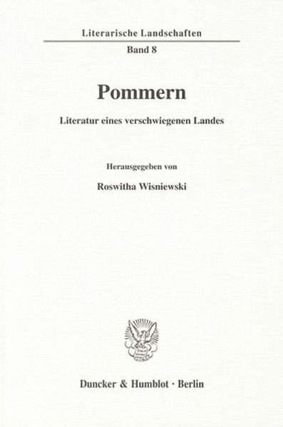 Produktbild: Pommern - Literatur eines verschwiegenen Landes.