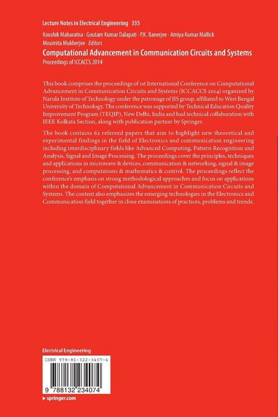 Produktbild: Computational Advancement in Communication Circuits and Systems