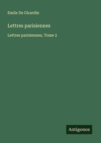 Produktbild: Lettres parisiennes