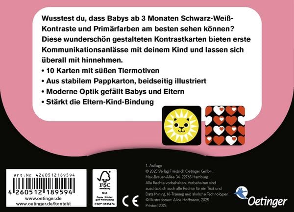 Produktbild: Erste Bilder f&uuml;r Babyaugen. Das Kartenset 3-6 Monate