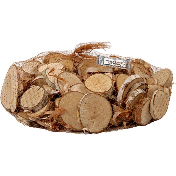 Produktbild: Creativ Company Holzscheiben - Sortiment, D 25-45 mm, Dicke 7 mm, 600 g