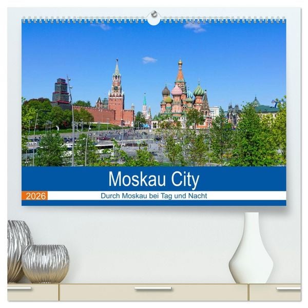 Produktbild: Moskau City (hochwertiger Premium Wandkalender 2026 DIN A2 quer), Kunstdruck in Hochglanz