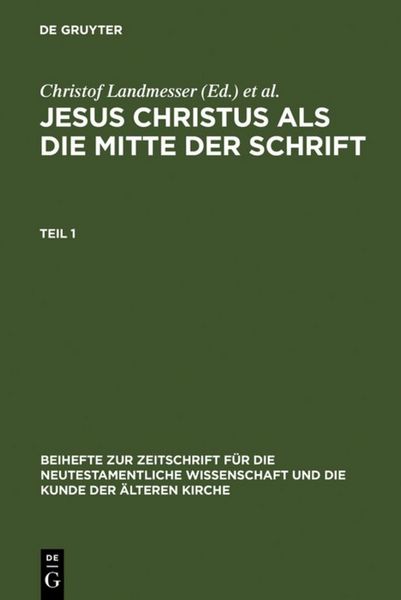 Produktbild: Jesus Christus als die Mitte der Schrift