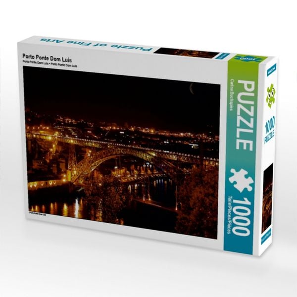 CALVENDO Puzzle Porto Ponte Dom Luis | 1000 Teile Lege-Größe 64x48cm Foto-Puzzle für glückliche Stunden
