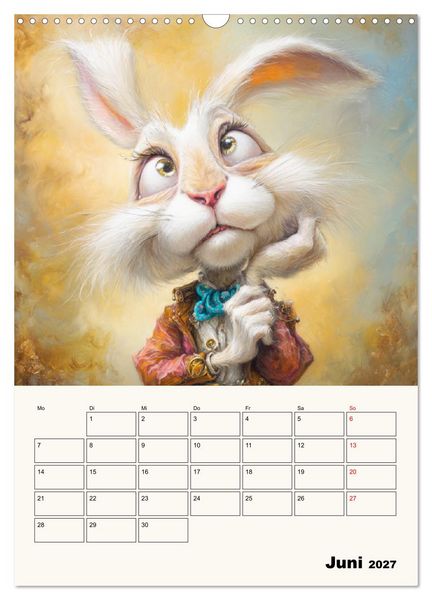 Produktbild: Wundersame Seelen. Kaninchen zwischen Fantasie, Humor und feiner Poesie (Wandkalender 2027 DIN A3 hoch), CALVENDO Monatskalender