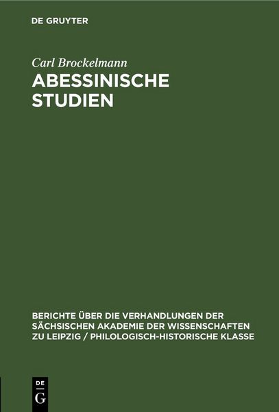 Produktbild: Abessinische Studien