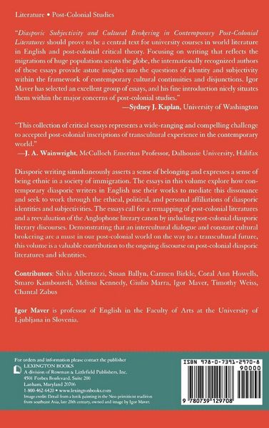 Produktbild: Diasporic Subjectivity and Cultural Brokering in Contemporary Post-Colonial Literatures