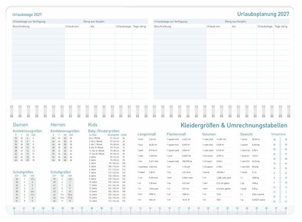 Produktbild: Tischkalender 17 Monate 26/27 [K&ouml;nigsblau]