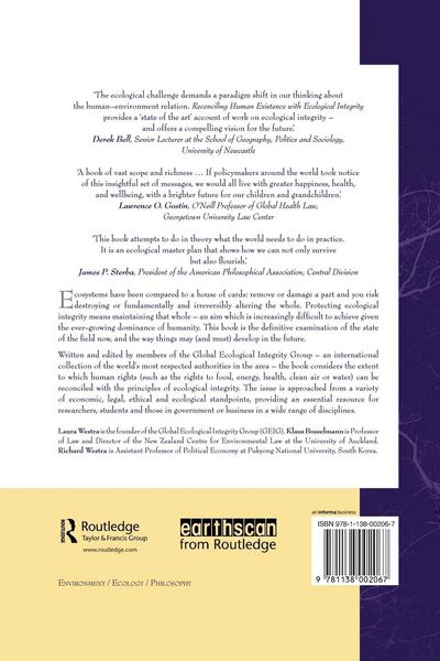 Produktbild: Reconciling Human Existence with Ecological Integrity