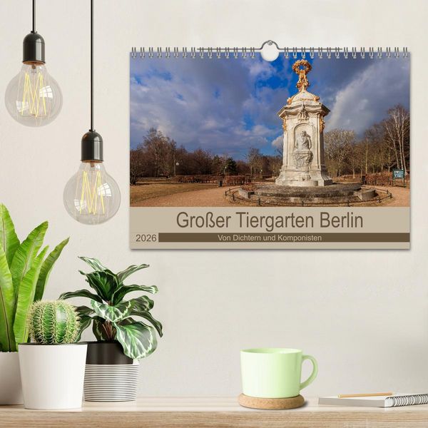 Produktbild: Gro&szlig;er Tiergarten Berlin - Von Dichtern und Komponisten (Wandkalender 2026 DIN A4 quer), CALVENDO Monatskalender