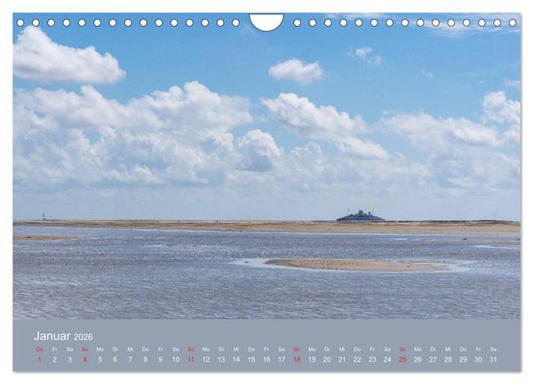 Produktbild: R&ouml;m&ouml; - Wasser, Wind und endloser Strand (Wandkalender 2026 DIN A4 quer), CALVENDO Monatskalender