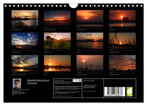 Produktbild: Niederrheinischer Himmel (Wandkalender 2026 DIN A4 quer), CALVENDO Monatskalender
