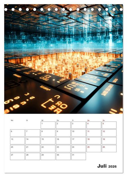 Produktbild: METAVERSE Cooler Terminplaner (Tischkalender 2026 DIN A5 hoch), CALVENDO Monatskalender