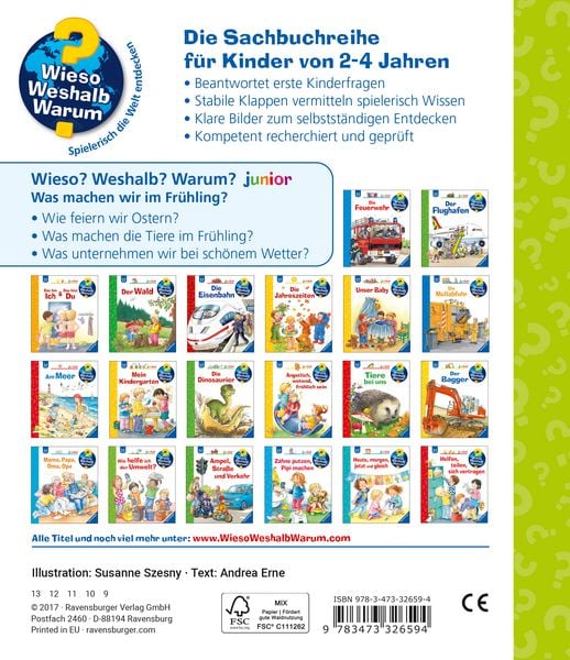 Was machen wir im Frühling? / Wieso? Weshalb? Warum? Junior Bd. 59