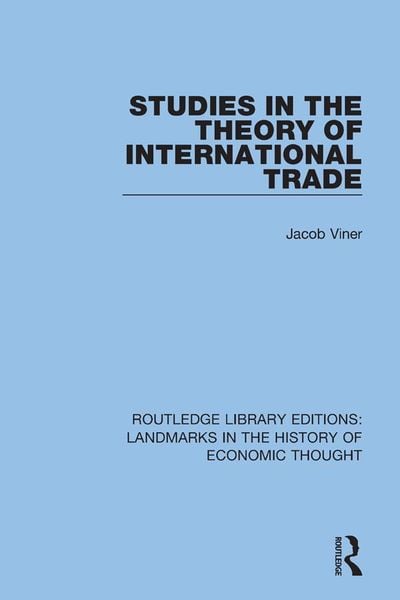 Produktbild: Studies in the Theory of International Trade