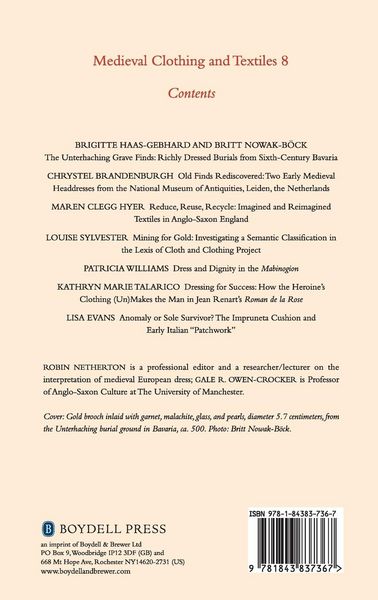 Produktbild: Medieval Clothing and Textiles, Volume 8
