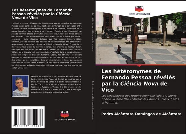 Produktbild: Les h&eacute;t&eacute;ronymes de Fernando Pessoa r&eacute;v&eacute;l&eacute;s par la Ci&ecirc;ncia Nova de Vico