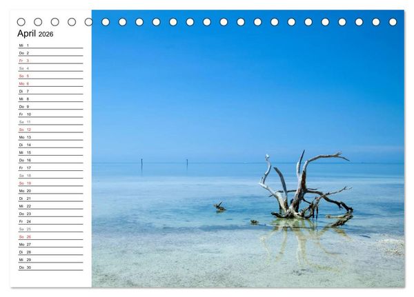 Produktbild: FLORIDA KEYS und KEY WEST Malerische Reiseroute (Tischkalender 2026 DIN A5 quer), CALVENDO Monatskalender