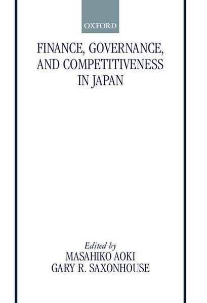 Produktbild: Finance Governance & Competiti